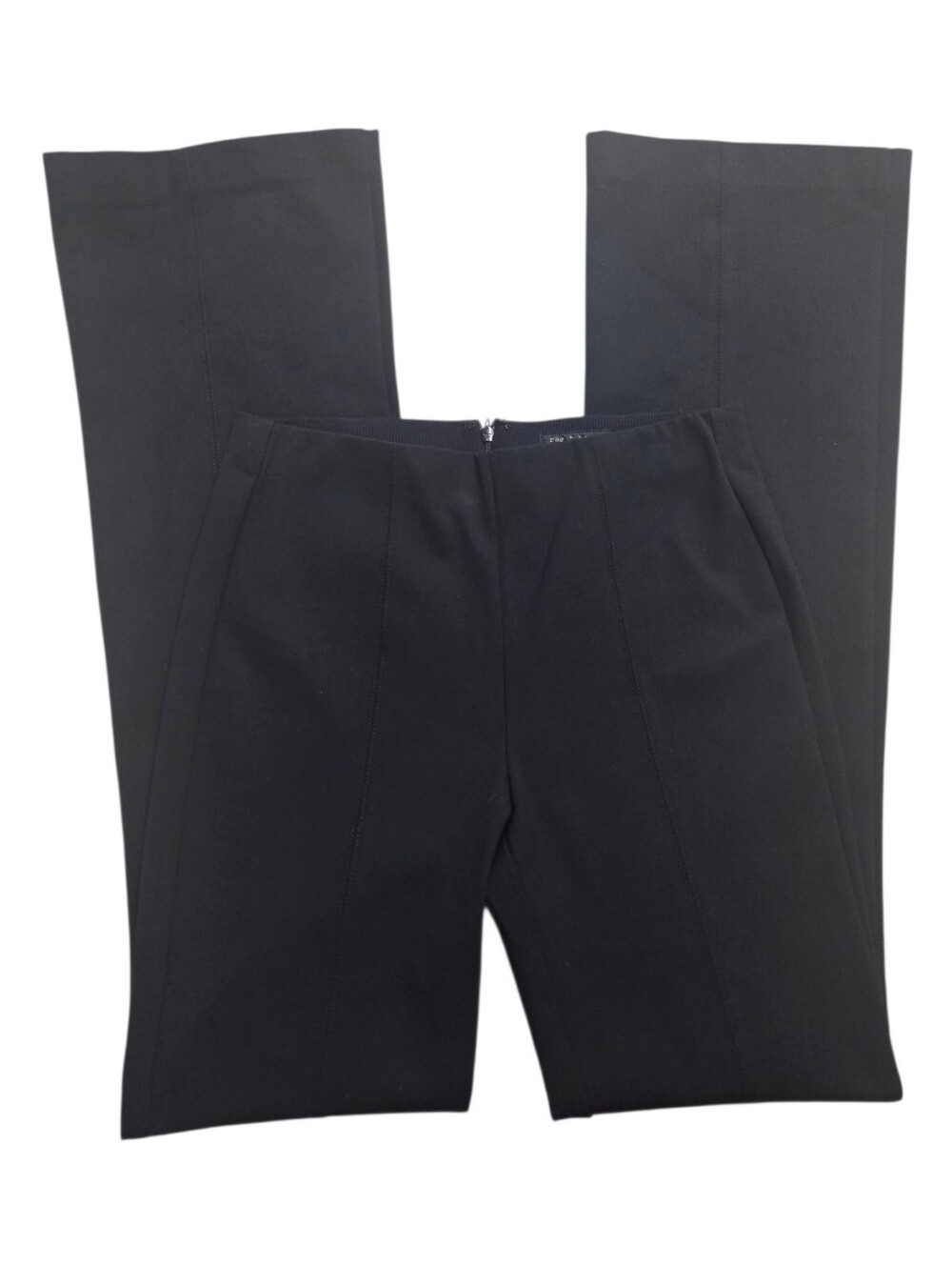 Rag & Bone Simone Stretch Cotton Twill Flared Pants Black Size 4 - Picture 6 of 10